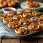 Mini Beef Pizza Cups -A 3 ingredient ground beef recipe