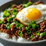 Korean-Inspired Beef and Egg Bowl Recipe